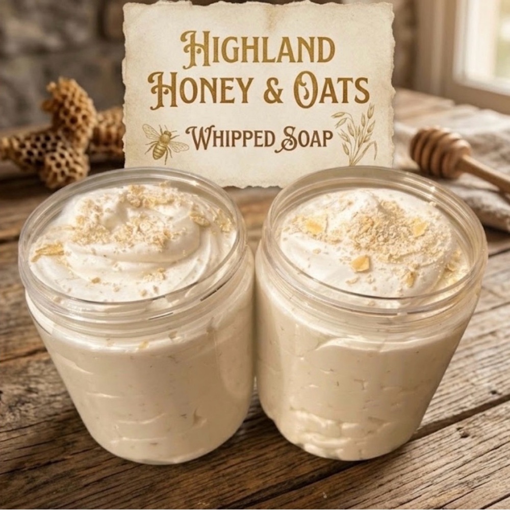 HIGHLAND Honey & Oats Whipped Soap/ 🪒 Shave Cream